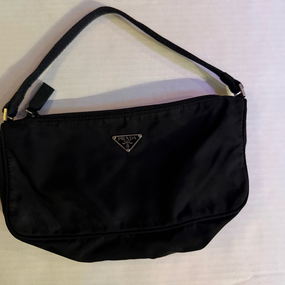 Prada Black Nylon Shoulder Bag